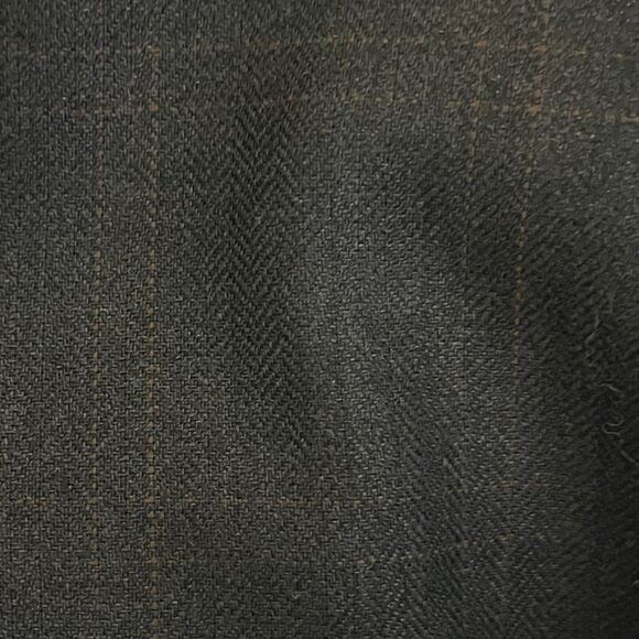 Vtg Polo University by Ralph Lauren Sport Coat Charcoal Windowpane Silk Wool 46L - Picture 5 of 9